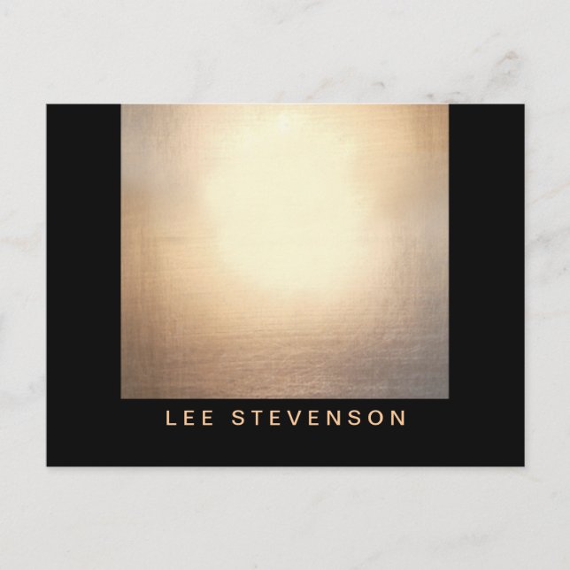 Carte Postale Linge turquoise et Cercles d'or Salon de beauté 2 (Devant)