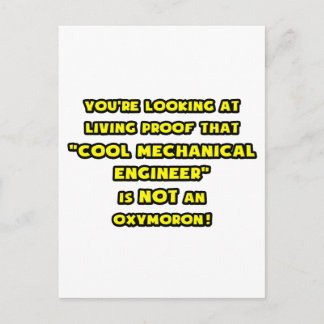 Carte Postale L'ingénieur mécanique cool n'est pas un oxymoron