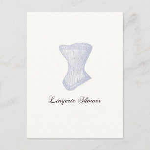 Carte postale Lingerie Douche