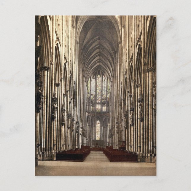 Carte Postale L'intérieur de cathédrale, Cologne, le Rhin, (Devant)