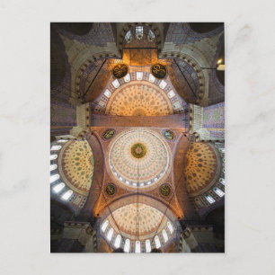 Carte Postale L'intérieur de la nouvelle mosquée à Istanbul