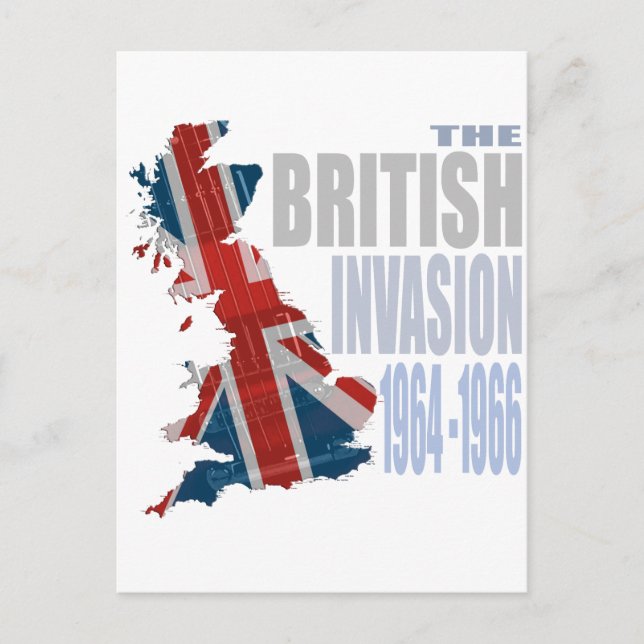 Carte Postale L'invasion britannique 1964-1966 (Devant)