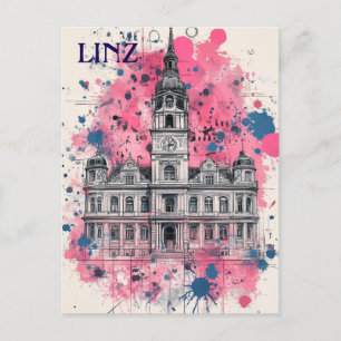 Carte Postale Linz Autriche Travel