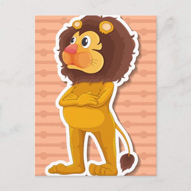 Carte Postale Lion (Devant)