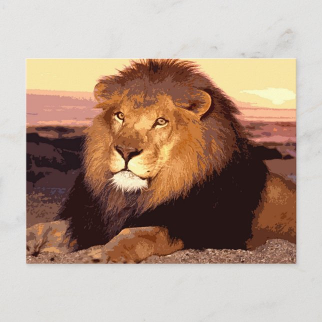 Carte Postale Lion (Devant)