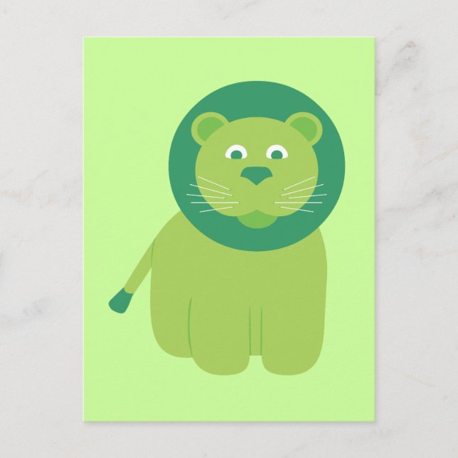 Carte Postale Lion adorable (Devant)