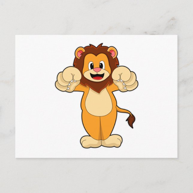 Carte Postale Lion aux grandes Griffes (Devant)