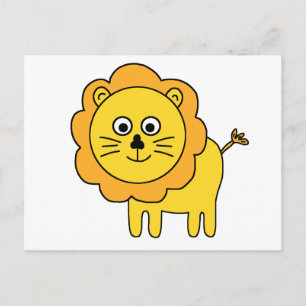 Carte Postale Lion caricature