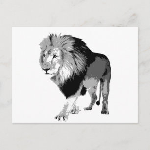 Carte Postale Lion de marche