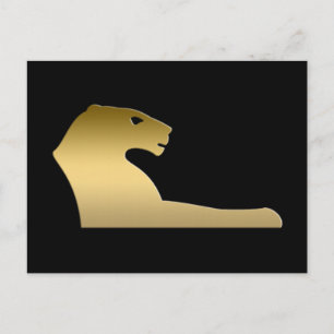 Carte Postale Lion égyptien antique - déesse Sekhmet