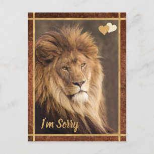 Carte Postale Lion Je suis désolé