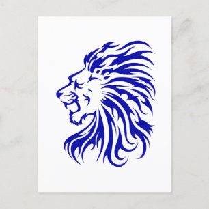 Carte Postale Lion le Roi de la jungle, cadeaux amoureux de lion