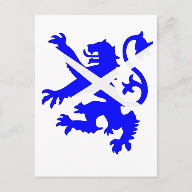 Carte Postale Lion rampant écossais (Devant)