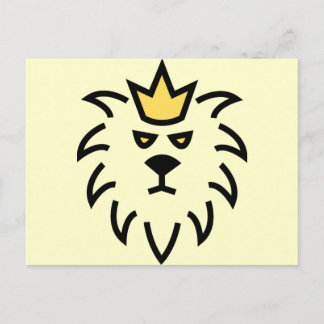Carte Postale lion roi.