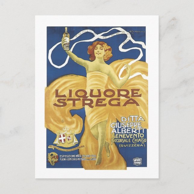 Carte Postale Liqoure Strega (Devant)