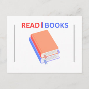 Carte Postale LIRE DES LIVRES message papier