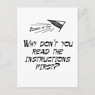 Carte Postale Lire les instructions