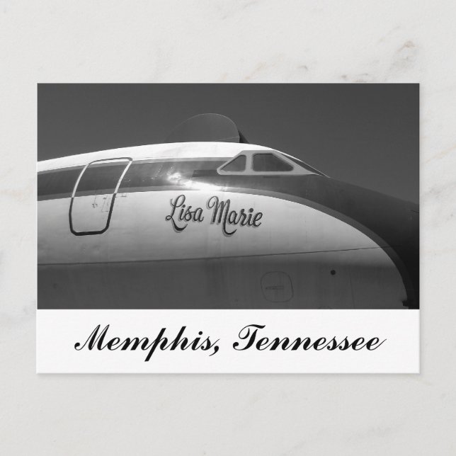 Carte Postale Lisa Marie Avion Memphis Tennessee (Devant)