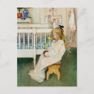 Carte Postale Lisbeth avec Tulipe jaune