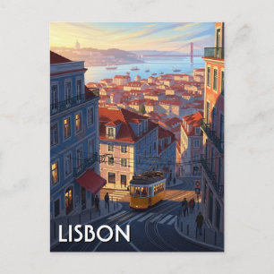 Carte Postale Lisbonne Portugal Panthéon Alfama Anime