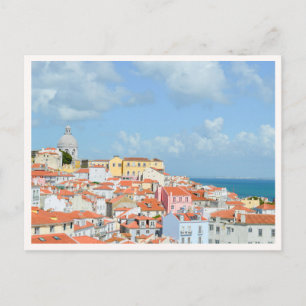 Carte Postale Lisbonne Portugal Toits Rouges Vue sur l'Océan Pho