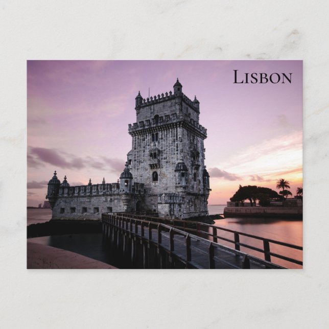 Carte Postale Lisbonne Portugal Tour Belem (Devant)