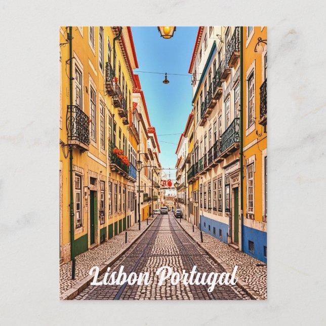 Carte Postale Lisbonne Portugal vintage (Devant)
