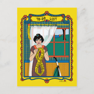 Carte postale Liste à faire_B_