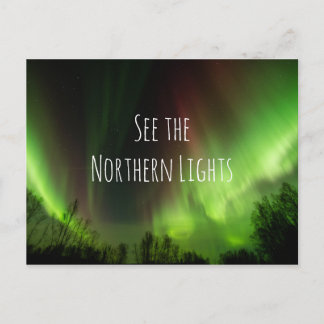Carte Postale Liste de seaux inspirants Voyage Northern Lights