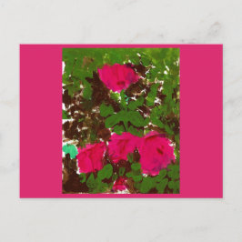 Carte Postale Lit de roses