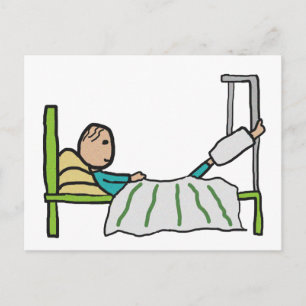 Carte Postale Lit d'hôpital