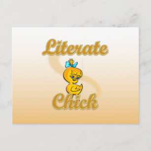 Carte Postale Literate Chick