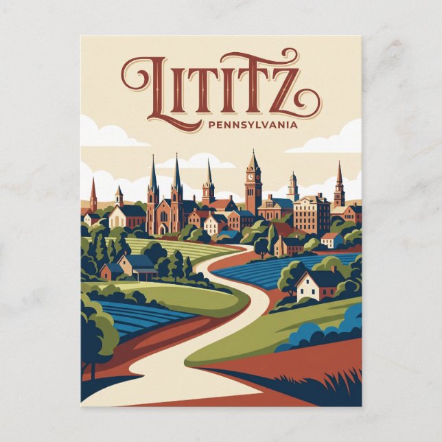 Carte Postale Lititz États-Unis (Devant)
