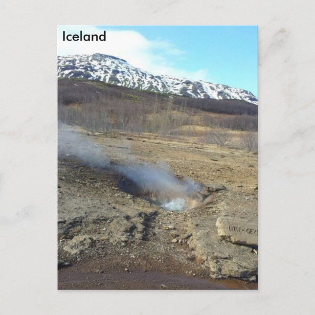 Carte Postale Litli Geyser, Islande (Devant)