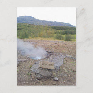 Carte Postale Litli Geysir, Haukadalur, Islande