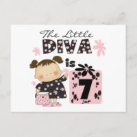Little Diva 7th Birthday Tshirts et cadeaux