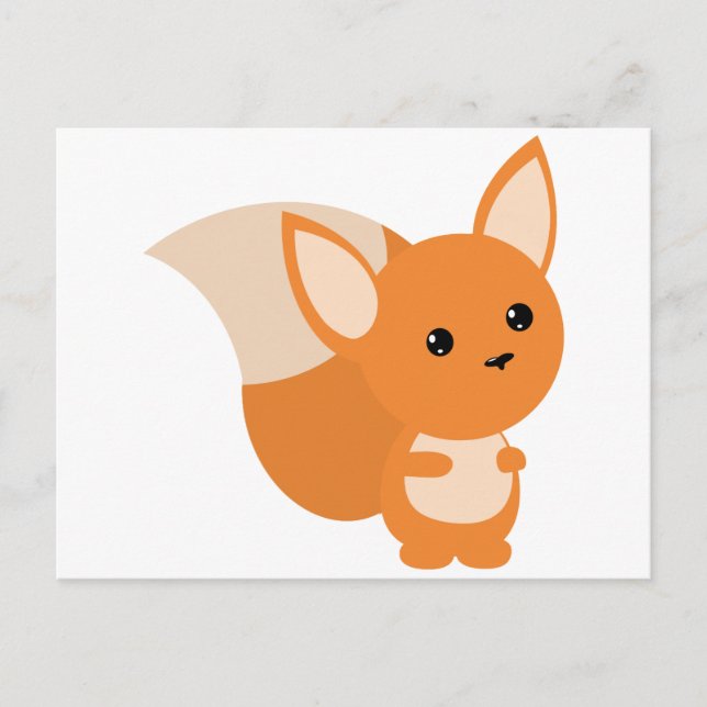 Carte Postale Little Foxy Poo (Devant)