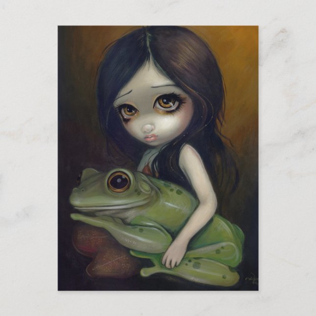 Carte postale "Little Frog Girl" (Devant)
