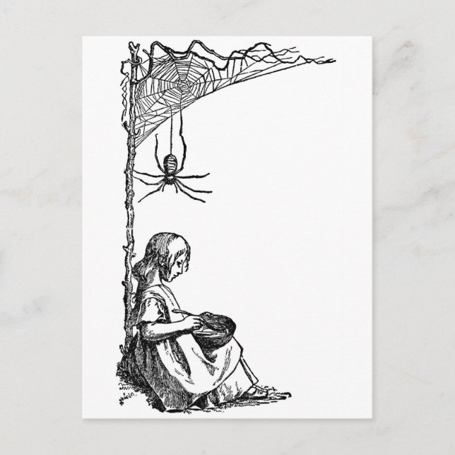 Carte Postale Little Miss Muffet (Devant)