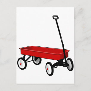 Carte Postale Little Red Wagon
