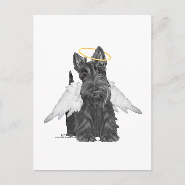 Carte Postale Little Scottie Angel (Devant)