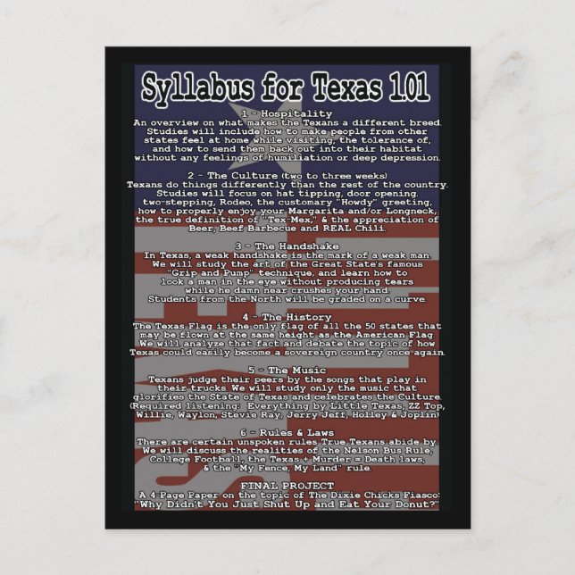 Carte postale Little Texas 1.01 (Devant)