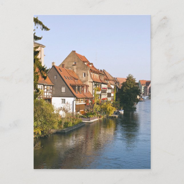 Carte Postale Little Venice (Klein Venedig) et River Regnitz (Devant)