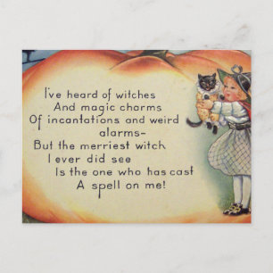 Carte Postale Little Witch & Cat