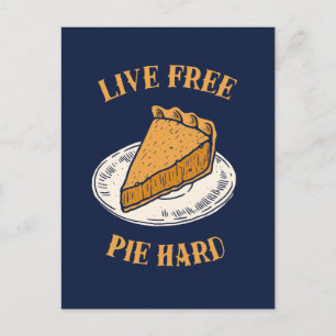 Carte Postale Live Free Pie Hard