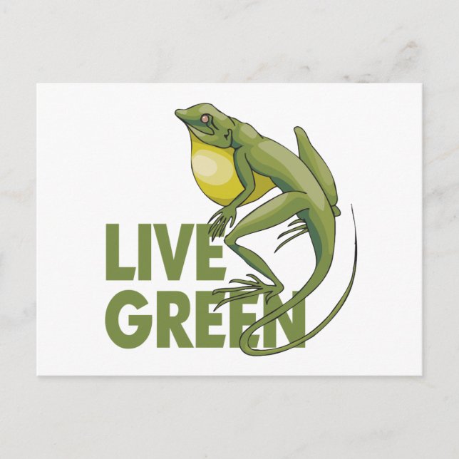Carte Postale Live Green (Devant)