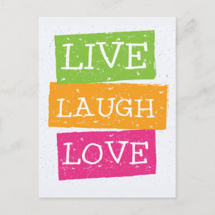 Carte Postale Live Laugh Love 2