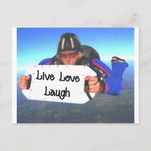 Carte Postale Live Love Laugh