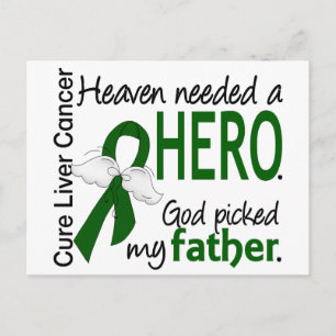 Carte Postale Liver Cancer Heaven Needed a Hero Father