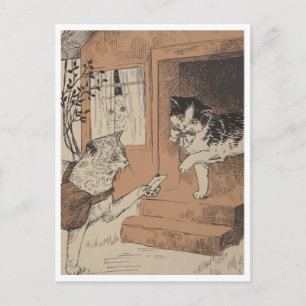 Carte Postale "Livraison du Caturday" 